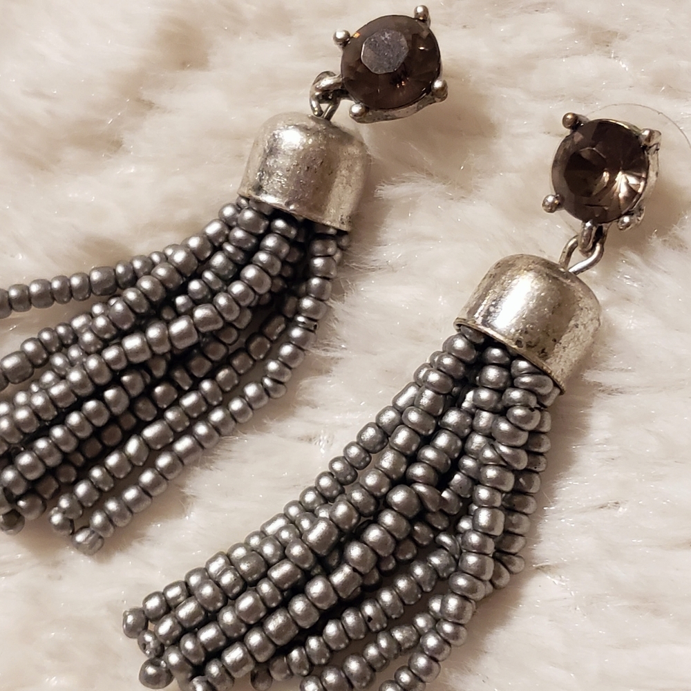 Sugarfix by Baublebar Silver Tassel Earrings